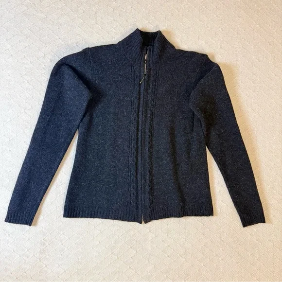 S Columbia Merino wool Dark Gray Turtleneck Sweater - Picture 2 of 14